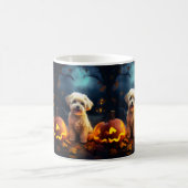 Halloween Yorkipoo met pompoenen eng Koffiemok (Center)
