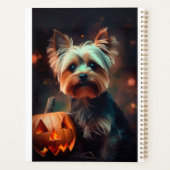Halloween Yorkshire Terrier Avec La Peur Citrouill (Dos)