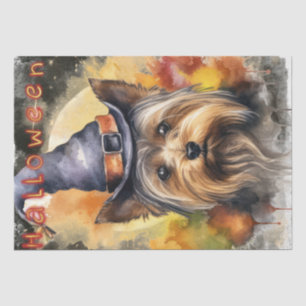 Halloween Yorkshire Terrier Hond Tissuepapier