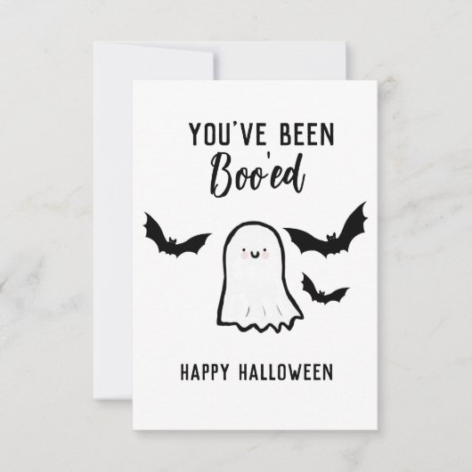 Halloween Youve Been Boo ed Bedankkaart (Voorkant)