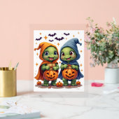 Halloween Zee Turtle Ghost Turtles T-shirt Acryl Bord (Huwelijk)