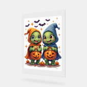 Halloween Zee Turtle Ghost Turtles T-shirt Acryl Bord (Hoek)