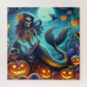 Halloween zeemeermin puzzel