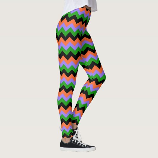 Halloween Zigzag Leggings (Droite)