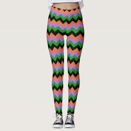 Halloween Zigzag Leggings (Devant)