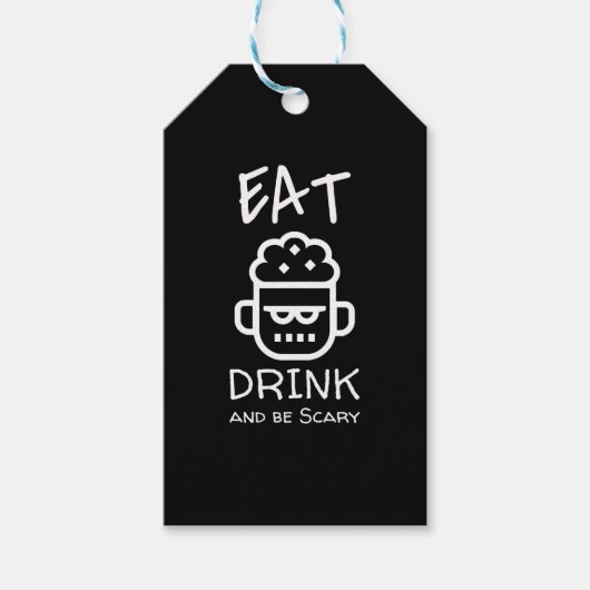 Halloween Zombie Cadeaulabel (Voorkant)