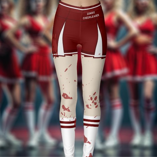 Halloween Zombie Cheerleader Kostuum Leggings