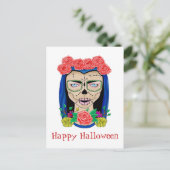Halloween Zombie Cinco de Mayo Fiesta Briefkaart (Staand voorkant)