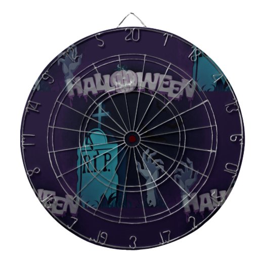 halloween zombie dartbord (Voorkant)