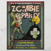 Halloween Zombie Feestje Flyer (Voorkant)