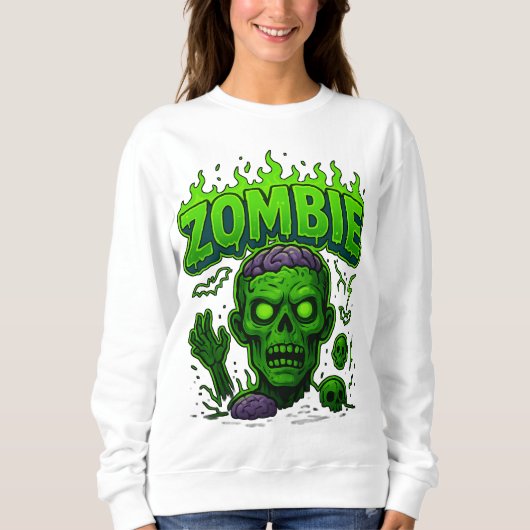 Halloween Zombie Kleding | Spooky Unisex Trui (Voorkant)