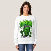 Halloween Zombie Kleding | Spooky Unisex Trui (Voorkant volledig)