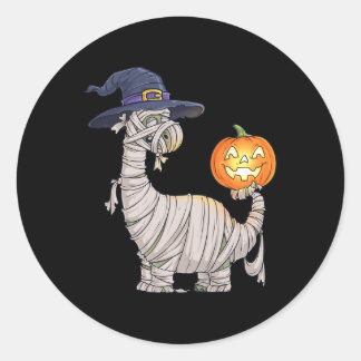 Halloween Zombie Mummy Dinosaur Witch Scary Boys G Ronde Sticker
