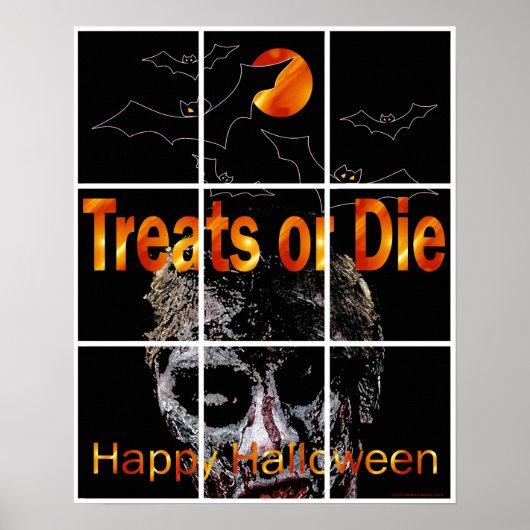 Halloween Zombie Poster (Voorkant)