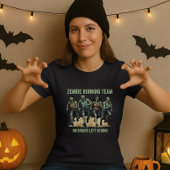 Halloween Zombie Running Team No Brains Left T-shirt
