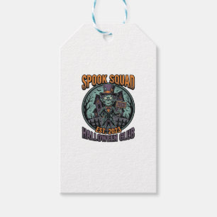 Halloween Zombie-shirt Grappige Spook Squad Gegrav Cadeaulabel