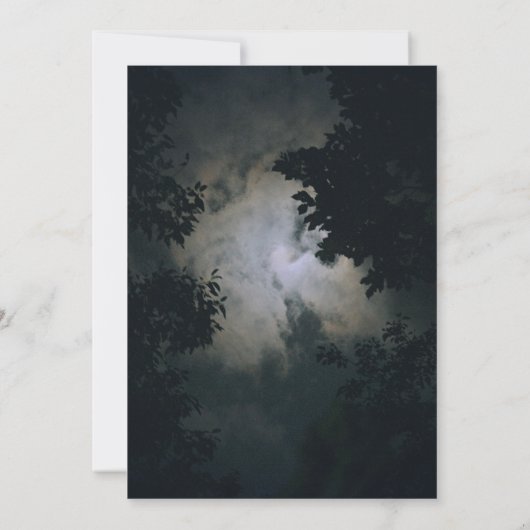 Halloween Zombie Uitnodiging Spooky Night Hallowee (Achterkant)