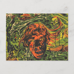 Halloween Zombies, Grafitti Street Art Briefkaart