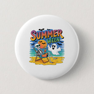 Halloween Zomer Ronde Button 5,7 Cm