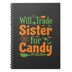 Halloween Zuster Snoep Handel Design_1 Notitieboek