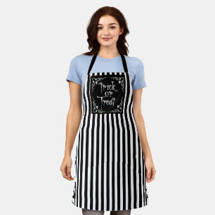 Halloween Zwart en Wit Schort