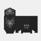 Halloween zwart gotische bruiloft bedankdoosjes (Uitgevouwen)