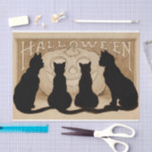  Halloween zwart kattepartijweefsel Tissuepapier (Craft)