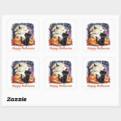 Halloween Zwart Kittens Sticker (Vel)