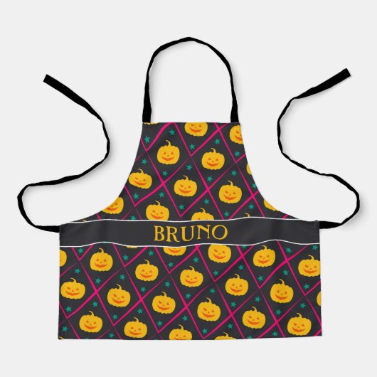 Halloween Zwart Roze Minimal Patroon Schort (Voorkant)