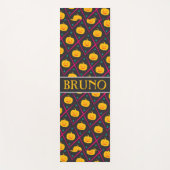 Halloween Zwart Roze Minimal Patroon Yogamat (Voorkant)