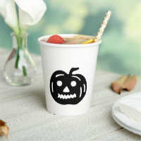 Halloween zwart & wit jack o lantaarn