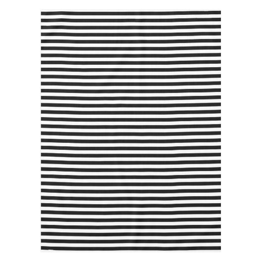 Halloween zwart-wit streeppatroon tafelkleed (Voorkant)