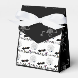 Halloween zwart-wit traktatieboxen voor kinderen bedankdoosjes