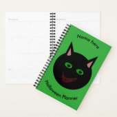 Halloween Zwarte Kat Aangepaste Planner (Display)
