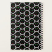 Halloween Zwarte Kat Aangepaste Planner (Achterkant)