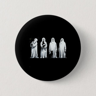 Halloween Zwarte Kat Geest Griezelseizoen Kat Vrou Ronde Button 5,7 Cm