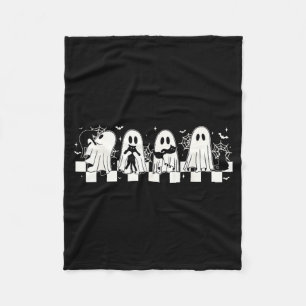 Halloween Zwarte Kat Geest Halloween Geest Spookac Fleece Deken