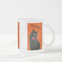 Halloween Zwarte Kat Glas Mok Variëteit Set
