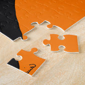 Halloween Zwarte Kat Legpuzzel (Zijkant)
