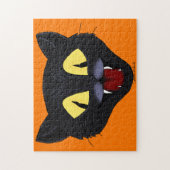 Halloween Zwarte Kat Legpuzzel (Verticaal)