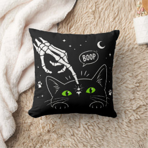 Halloween Zwarte Kat Liefhebber Cadeau, Cute Kat B Kussen
