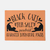 Halloween  zwarte kat | SINAASAPPEL Deurmat (Voorkant)