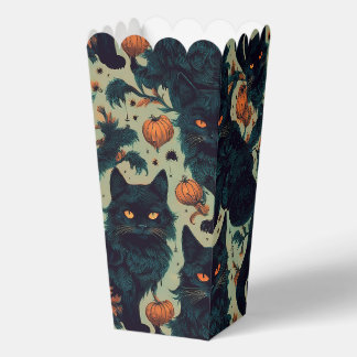 Halloween zwarte katten bedankdoosjes
