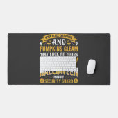 Halloween Zwarte Katten en Pompoenen Beveiligingsb Bureaumat (Keyboard & Muis)