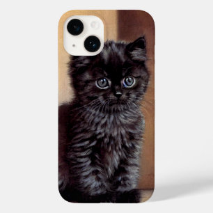 Halloween Zwarte Kitten Illustratie Case-Mate iPhone 14 Hoesje