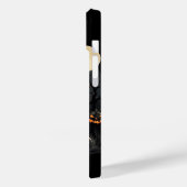 Halloween zwarte pompoen iPhone / iPad hoesjes (Achterkant / Links)