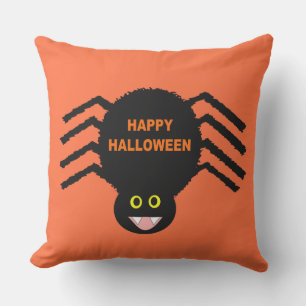 Halloween Zwarte Spin Buitenkussen