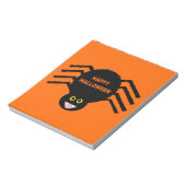Halloween Zwarte Spin Notitieblok (Gedraaid)