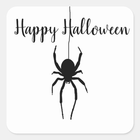 Halloween zwarte spin Stickers (Voorkant)