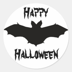 Halloween zwarte vleermuis Stickers